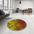 thumbnail image 4 of Ahgly Company Tapis d'Intérieur Lavable en Machine Carré Caramel Brun, 4 Pieds Carré, 4 of 7