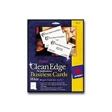 Avery Premium Clean Edge Business Cards ,CARD,CE BUSINESS 200,WHT