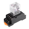 thumbnail image 1 of Unique Bargains HH54P AC 24V Coil 4P4T 14 Pins Electromagnetic Power Relay Red LED with Scoket, 1 of 4