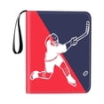 thumbnail image 2 of relayinert Collector Storage Album 3 Rings Card Albums Protectors Holder for Game Card White Red Blue 24.5x18x4.5cm, 2 of 6