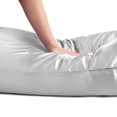 thumbnail image 4 of PiccoCasa Satin Body Pillowcases 2 Pcs Soft with Zipper Closure Silver 20"x48", 4 of 7