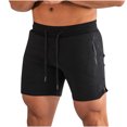 thumbnail image 1 of Mens Solid Color Swim Trunks Quick Dry Beachwear Sports Running Swim Board Shorts Mesh Lining, 1 of 6