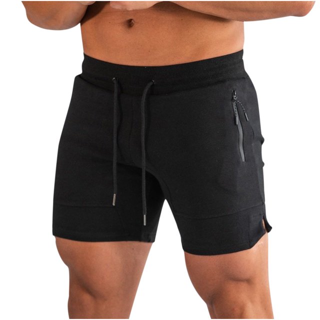 Mens Solid Color Swim Trunks Quick Dry Beachwear Sports Running Swim Board Shorts Mesh Lining