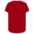 thumbnail image 4 of Yuyuzo Plus Size Tops for Women Oversized T Shirts Short Sleeve Shirts Deep V Neck Loose Fitted Tees Solid Color, 4 of 5
