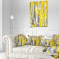 thumbnail image 3 of Motif Abstrait Gris et Jaune - Coussin Décoratif Abstrait - 12x20, 3 of 5