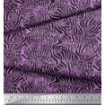 thumbnail image 2 of Soimoi Purple polyester Crepe Fabric Leopard & Wild Animal Skin Print Sewing Fabric BTY 42 Inch Wide, 2 of 3