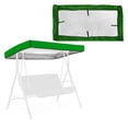 thumbnail image 1 of Housse Robuste en Ripstop pour Balançoires de Jardin 75x47x9 Po, Abri de Terrasse Résistant aux Intempéries contre la Pluie et le Soleil, Housse de Remplacement Portable pour Terrasse Extérieure et Pelouse avec Coins Renforcés, Vert, 1 of 3