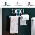 thumbnail image 1 of Sentmoon Bathroom Shelves Bathroom Organizers and Storage No-hole Coat Rack Storage Balcony Drying Rack Clip Hooks Tissue Towel Storage Rack Washer Shelves, 1 of 7