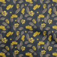 thumbnail image 1 of oneOone Tissu Viscose Chiffon Jaune Floral Rétro Matériel de Couture Imprimé Tissu au Mètre 42 Pouces de Large, 1 of 5