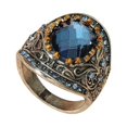 thumbnail image 1 of Bague Rétro Mode pour Femmes, Bague de Mariage Carrée en Diamant, Cadeau, 1 Pce, 1 of 9