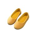 thumbnail image 1 of MAWCLOS Mocassins pour Enfants Bout Rond Ballerines à Enfiler Chaussures Habillées Décontractées à Tige Basse Chaussure de Mariage Jaune 2Y, 1 of 3