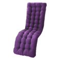 thumbnail image 4 of Coussin de Fauteuil Inclinable de Jardin Confortable en Polyester, Tapis Épaissi, Housse d'Assise, Extérieur Intérieur, Violet B, 4 of 7