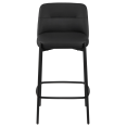 thumbnail image 4 of Bouclair Tabouret de Bar en Similicuir Noir et Métal, 4 of 9