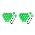 thumbnail image 1 of Maytalsory 20 Pieces Car Wheel Nut Caps Auto Hub Screw Cover Replacement Dust-proof Green 21mm 2Set, 1 of 6