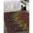 thumbnail image 3 of Ahgly Company Tapis Rectangulaire Lavable en Machine Rouge Brun, 5 Pieds x 8 Pieds, 3 of 7