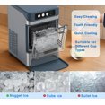 thumbnail image 2 of iTOMA Nugget lce Maker Machine,Chewable Pellet Ice Machine,Self-Cleaning,One-Click Operation,for Home/Kitchen/Office/ Bar Party Ice Cube Machine, 2 of 7