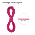 thumbnail image 2 of Uxcell Elastic Cord Heavy Stretch String Rope for Crafting DIY Sewing Hook Straps Camping Tie Down Strap Rose Red 2mm x 100m, 2 of 5