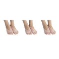 thumbnail image 2 of stanreset Polyester Low-Cut Liners Socks Women Adore Feet Happy All Day Long General Size Toe Socks Pink 3Set, 2 of 6