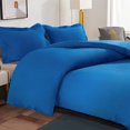 thumbnail image 2 of 800 Thread Count 100% Egyptian Cotton 3 Piece Duvet Set with Zipper Closure & Corner 3 Pc Duvet Set Solid Pattern, 2 of 4