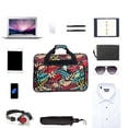 thumbnail image 4 of Travel Storage Bag Portable Sewing Machine Pouch Shoulder Tote Sewing Case Zipper Holder with Handle Organizer Tote Printing Luggage Compartments Pink, 4 of 7