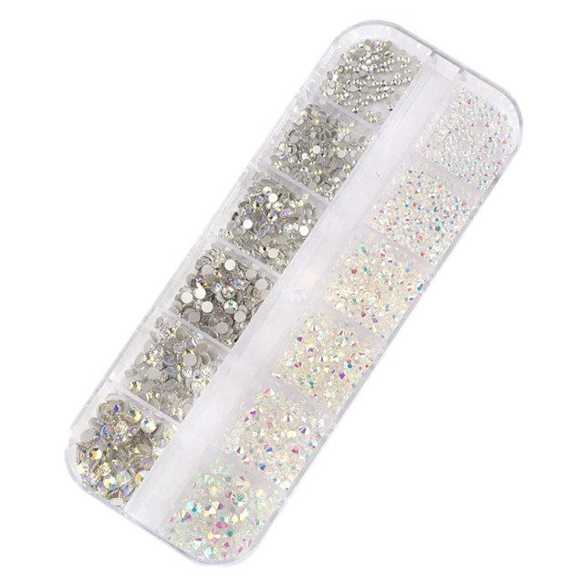 Nail Rhinestones Rhinestones for Nails Glass Crystal Nail Rhinestones DIY Handcraft Different Styles Sweet Gift for Mobile Phone Rinestones Set