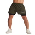 thumbnail image 4 of Men‘s 2 in 1 Workout Running Shorts Quick Dry Lightweight Gym Training Sport Short with Phone Pockets, 4 of 8