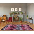 thumbnail image 2 of Milan Red Black Damask Area Rug 7'10" x 10'5", 2 of 5