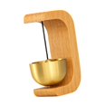 thumbnail image 3 of DOLITY Shopkeepers Bell Door Bell for Store Commercial Entry Business when Entering Log Color, 3 of 9