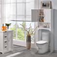 thumbnail image 3 of Yaheetech Over-the-Toilet Bathroom Cabinet with Adjustable Shelf, White, 3 of 10