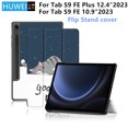 thumbnail image 2 of Étui pour Samsung Galaxy Tab S9 FE 10,9 Pouces 2023 SM-X510 SM-X516B X516 à Rabat Support Housse pour Tab S9 FE Plus Tablette Étui Intelligent Gris Tab S9 FE 10,9 Pouces, 2 of 6