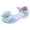 Blue, variant on BYHONG Girls Sandals & Kids Shoes - White High Heel Dress Shoes | Stage Performance Princess Heels for Little Girls, Comfortable & Stylish White 11 (US Size)