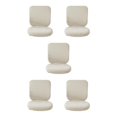 thumbnail image 1 of Baohd Computer Chair Cover Swivel Chair Cover Rotating for Chair White Backrest + Cushion Cover 5Set, 1 of 6
