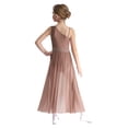 thumbnail image 2 of LiiYii Robe de Danse Lyrique pour Filles Ballet Patinage Artistique Longue Robe Justaucorps de Gymnastique Sans Manches Rose Poudré 12, 2 of 8