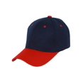 thumbnail image 1 of Casquette de Baseball Bicolore Ajustable, Bleu Marine Rouge, 1 of 2