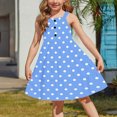 thumbnail image 4 of LOVZFMLL Robe d'Été Décontractée Sans Manches à Col Rond avec Boutons et Poches pour Filles de 2 à 12 Ans, 4 of 6