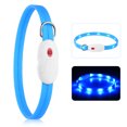 thumbnail image 1 of 3 Modes LED Dog Collar USB Rechargeable Cuttable Glowing Dog Necklace for Small Medium Large Dogs, 1 of 9