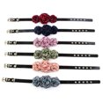thumbnail image 2 of Collier pour Chat, Collier de Toilettage pour Chien avec Nœud Papillon, Accessoires de Vêtements, Costume de Mariage, Fête, Chiot, Chat, Collier Réglable, m, Bleu Foncé, 2 of 7