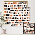 thumbnail image 4 of Designart Pois noirs et orange ART MURAL À CADRE FLOTTÉ, 4 of 4