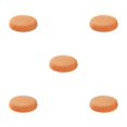 thumbnail image 3 of maskred Round Cushion Stool Covers For Comfortable Seating Polyester Stool Cushions Seat Covers Mild Waterproofing orange 5Set, 3 of 6