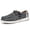 Grey, variant on Big Size Men's Casual Low Top Canvas Shoes Male Loafers Sneakers Slip On Breathable Flats Boat Shoes Driving Shoes Moccasins Casual Walking Shoes