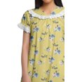 thumbnail image 2 of Moomaya Chemise de Nuit en Coton Imprimée pour Femmes Manches Courtes, 2 of 5