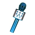 thumbnail image 2 of transemion Microphone à Réduction de Bruit Microphone de Karaoké Rechargeable Sans Fil Portable à DEL, Bleu, 2 of 8
