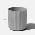 thumbnail image 3 of Veradek Mason Series Demi 20" Planter Grey, 3 of 9