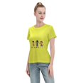 thumbnail image 4 of T-Shirt Basique à Manches Courtes pour Femmes une Pièce, 4 of 6