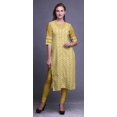 thumbnail image 2 of Bimba Kurti Droite Décontractée Imprimée Haut à Manches 3/4 Longue Kurta Robe pour Femmes, 2 of 6