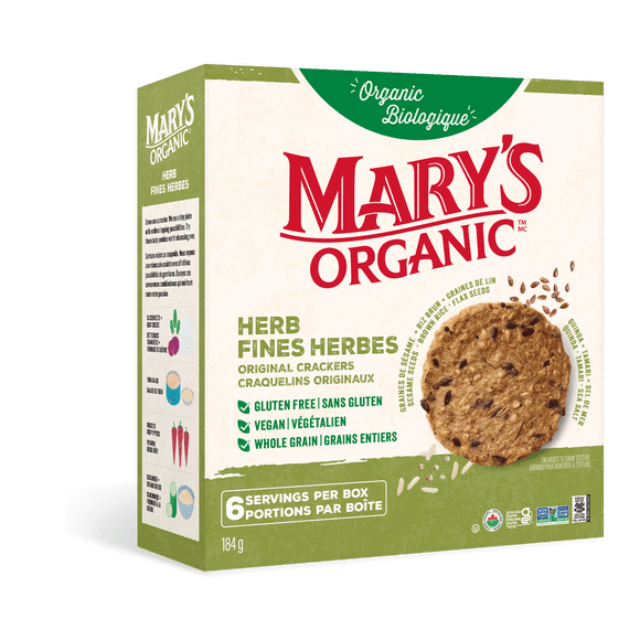 Craquelins d'Herbe Biologique et Sans Gluten de Mary's