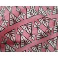 thumbnail image 4 of oneOone Silk Tabby Fabric Floral & Triangle Block Printed Fabric 1 Yard 42 Inch Wide, 4 of 4