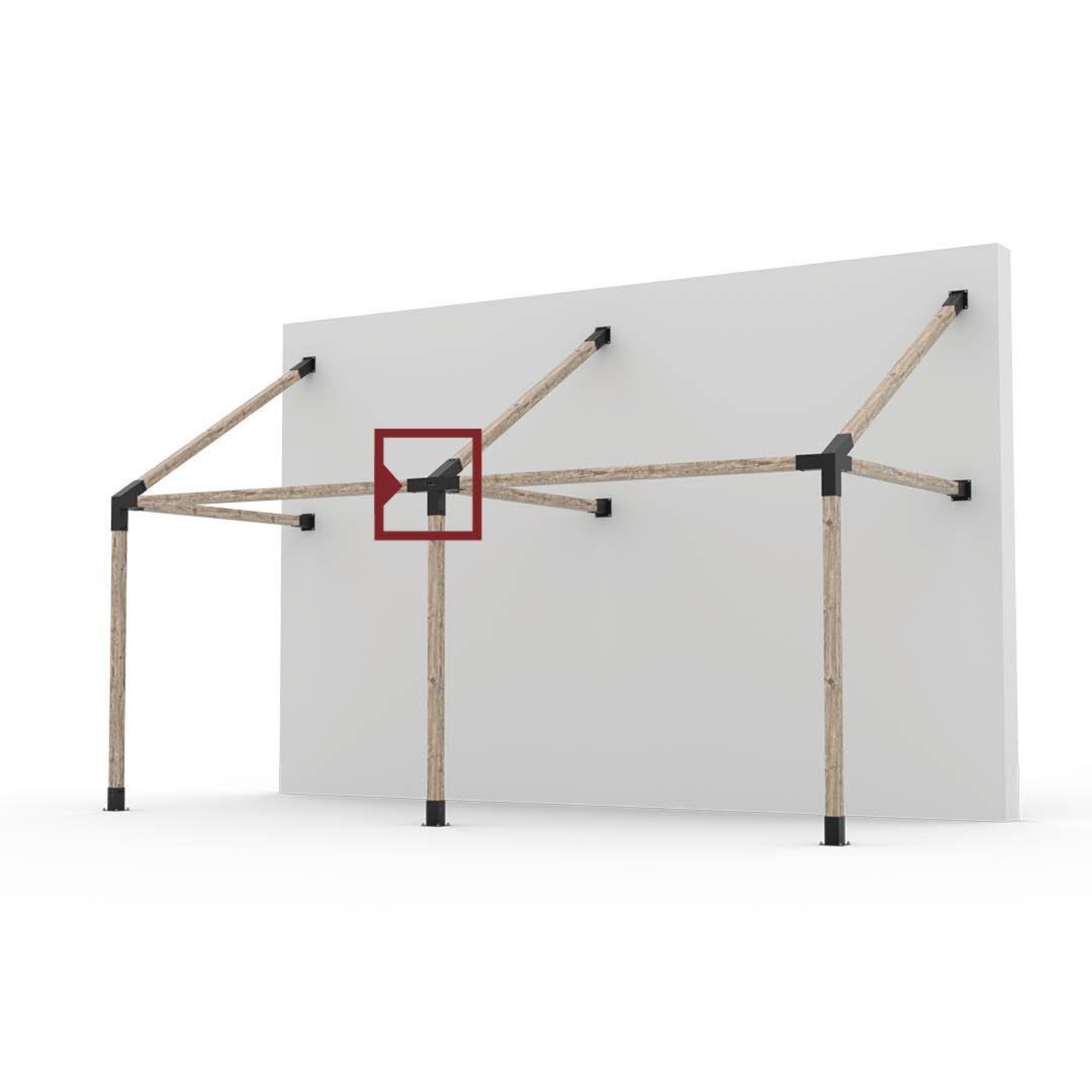 Toja Quad 30 + Solo pour poteaux en bois 4x4 | paquet de 2