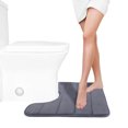 thumbnail image 1 of Dvkptbk Carpets Suits Memory Foam Bath Mat U Shape Toilet Mats Bathroom Rugs Soft Comfortable Water Quick Drying Absorption Non-Slip Thick Machine Washable Easier to Dry Dark Bathroom Accessories, 1 of 7