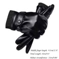 thumbnail image 3 of Under $10 Gloves Mittens Black Men Leather Gloves In Winter Men Screen In Winter Students Warm Outdoor Riding Plush Gloves, 3 of 7